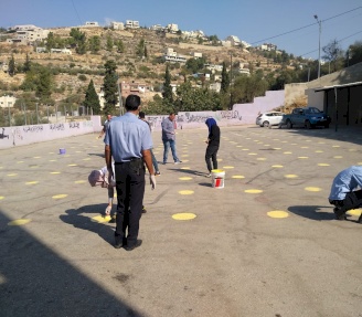 School activity for the Ahl group in northwest Jerusalem