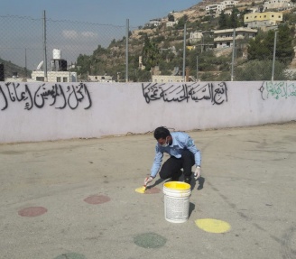 School activity for the Ahl group in northwest Jerusalem