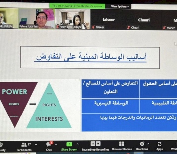مؤسسة ACT لحل النزاعات تسلط الضوء على أساليب الوساطة ضمن الحلقة السابعة لمنتدى الوساطة.