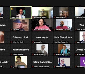 مؤسسة ACT تعقد الحلقة الثانية من سلسلة Webinar People in Conflict Resolution 