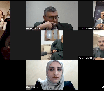 الجلسة الحوارية الأولى لمنتدى التحكيم بعنوان: "المحكم المرجح بين قانون التحكيم الفلسطيني والقانون المقارن"