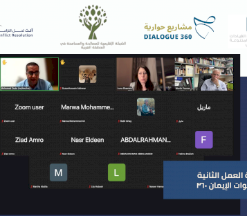  ورشة العمل الثانية من مشروع أصوات الإيمان ٣٦٠: الدين والاستقطاب وتحليل السرديات الدينية في الأزمات