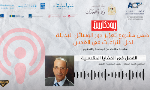 Episode 2 - Adjudication of Jerusalem Cases - Lawyer Ahmed Sayyad.