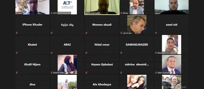 ACT تعقد لقاء الكتروني حول العنف والجريمة في فلسطين خلال جائحة كورونا