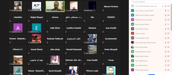 ACT Conflict Resolution Institution hold a meeting with the participation of Arabs about editing the arbitration’s judgement and the conditions of its validity. 