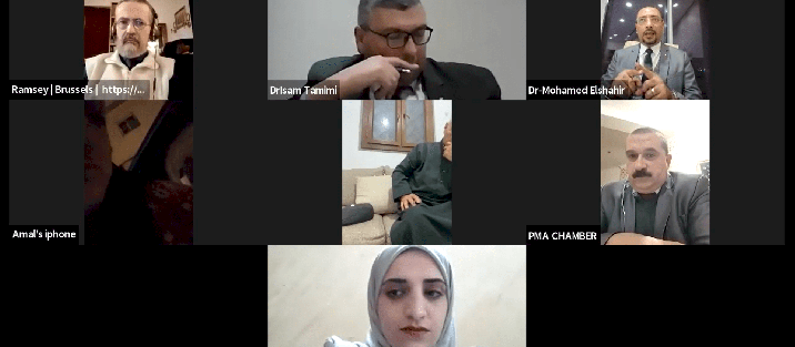 الجلسة الحوارية الأولى لمنتدى التحكيم بعنوان: "المحكم المرجح بين قانون التحكيم الفلسطيني والقانون المقارن"
